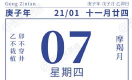 闹闹女巫店今日运势2021年1月7日