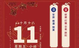 董易林每日生肖运势2022年11月11日
