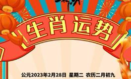 秦阳明每日生肖运势2023年2月28日