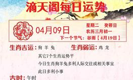 滴天居士2024年4月9日生肖运势