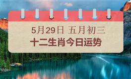 十二生肖今日运势2025年5月29日